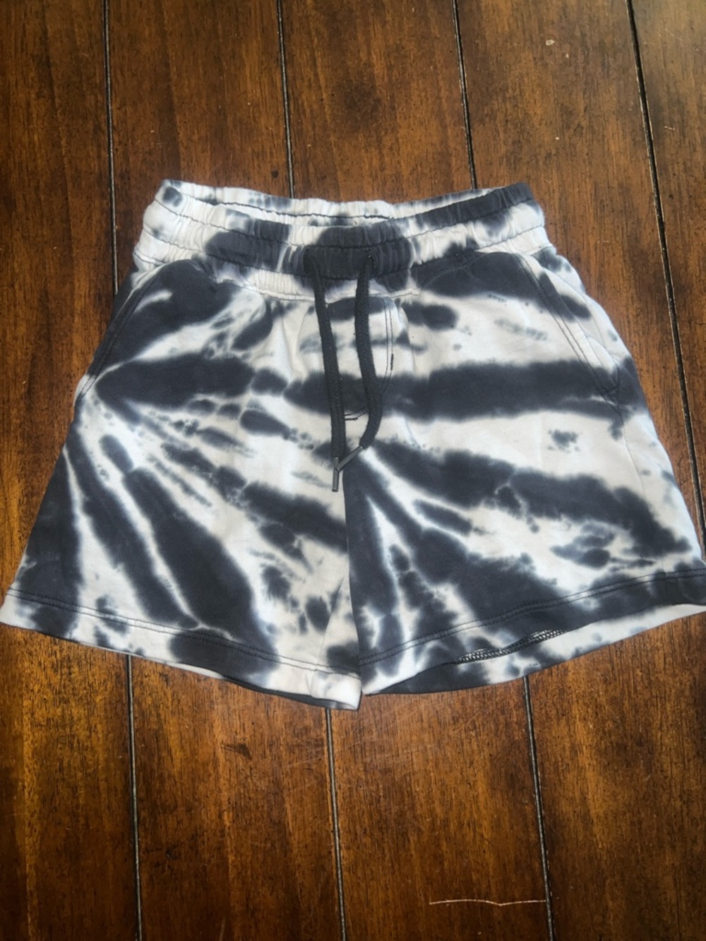 🎉🎉 5 for $20🎉🎉wonder nation Black & White Tie-Dye Lounge Shorts